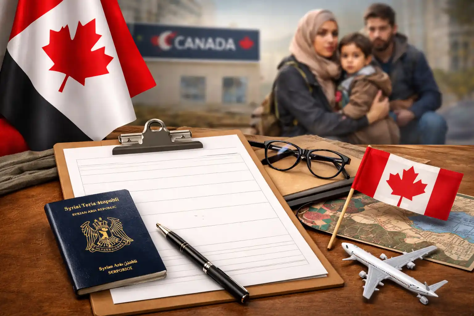 استمارة طلب اللجوء إلى كندا للسوريين مع مستندات السفر والإجراءات الرسمية