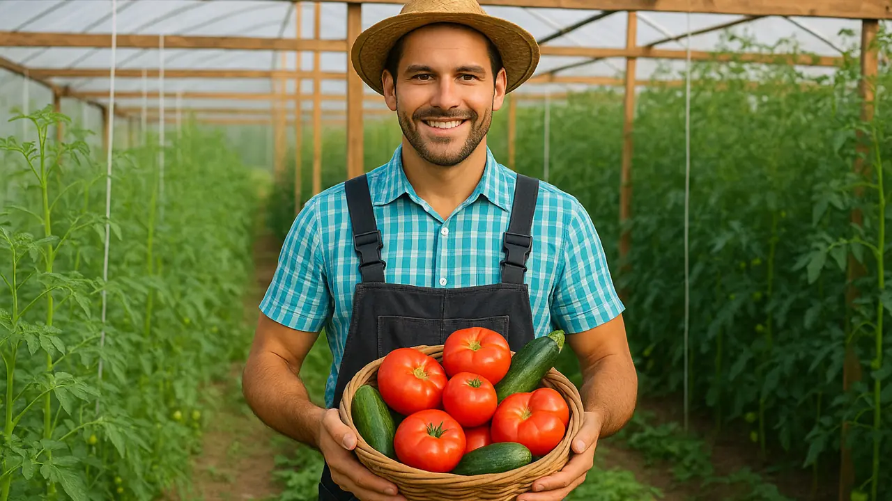 عامل زراعي شاب يعمل داخل مزرعة في إيطاليا في سياق يوضح طبيعة العمل المرتبطة بـ راتب الفلاح في إيطاليا