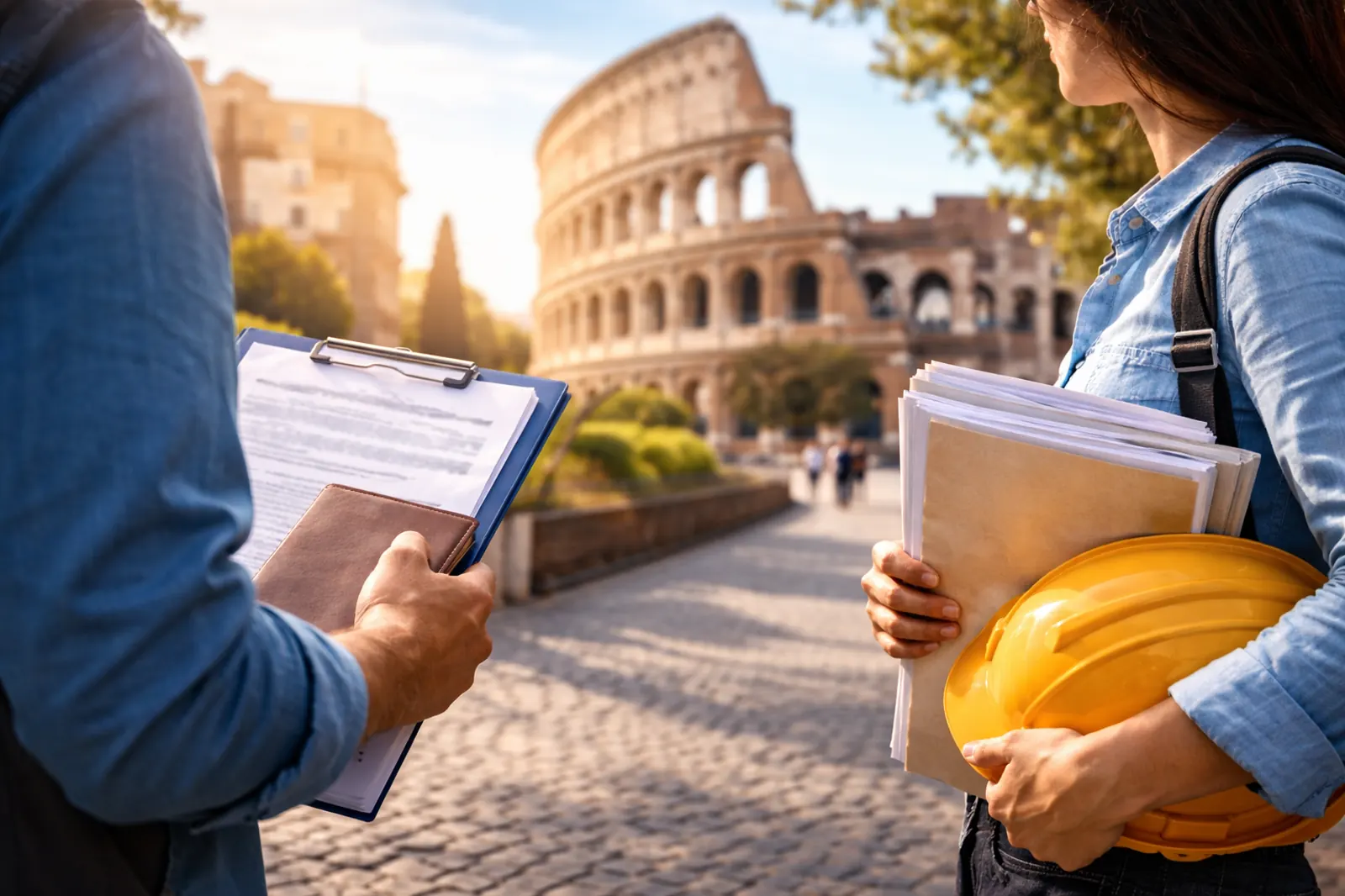 صورة واقعية تعبّر عن إجراءات التقديم وانتظار موعد فتح عقود العمل في إيطاليا ضمن مرسوم Decreto Flussi